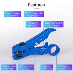 Vention NETWORK Tool Coaxial Cable Stripper - KEBL0 - Coaxial Cable Stripper — Buy in Cyprus with Fast Delivery