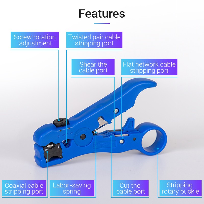 Vention NETWORK Tool Coaxial Cable Stripper - KEBL0 - Coaxial Cable Stripper — Buy in Cyprus with Fast Delivery