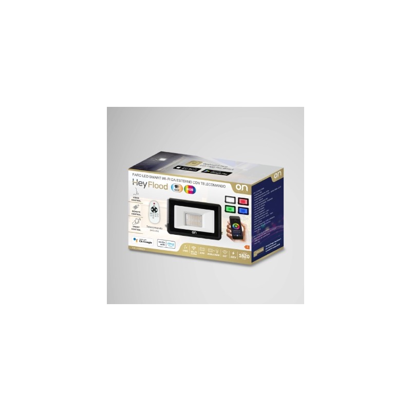 GBC HeyFlood Outdoor Smart WiFi LED Floodlight - RGB+CCT with RC — Buy in Cyprus with Fast Delivery