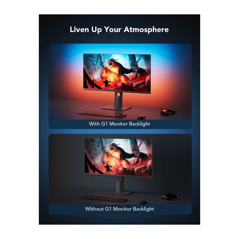 Govee Gaming Light Strip G1 - H6609 - for 27'-34' PC Monitor — Buy in Cyprus with Fast Delivery