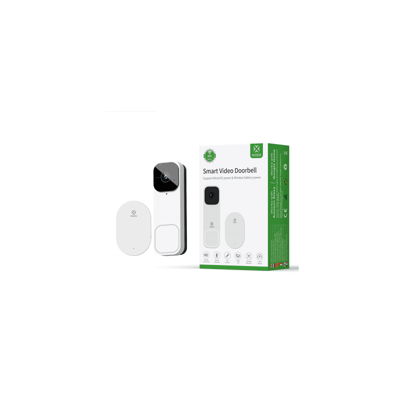 WOOX Video Doorbell & Chime - R4331 - 3MP White — Buy in Cyprus with Fast Delivery