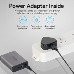 Vention HDMI Extender over Ethernet 50m - AKGH0-UK - with UK PSU — Buy in Cyprus with Fast Delivery