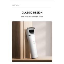 Enchen Hair Clipper - BOOST 2 - USB-C 1200mAh White — Buy in Cyprus with Fast Delivery