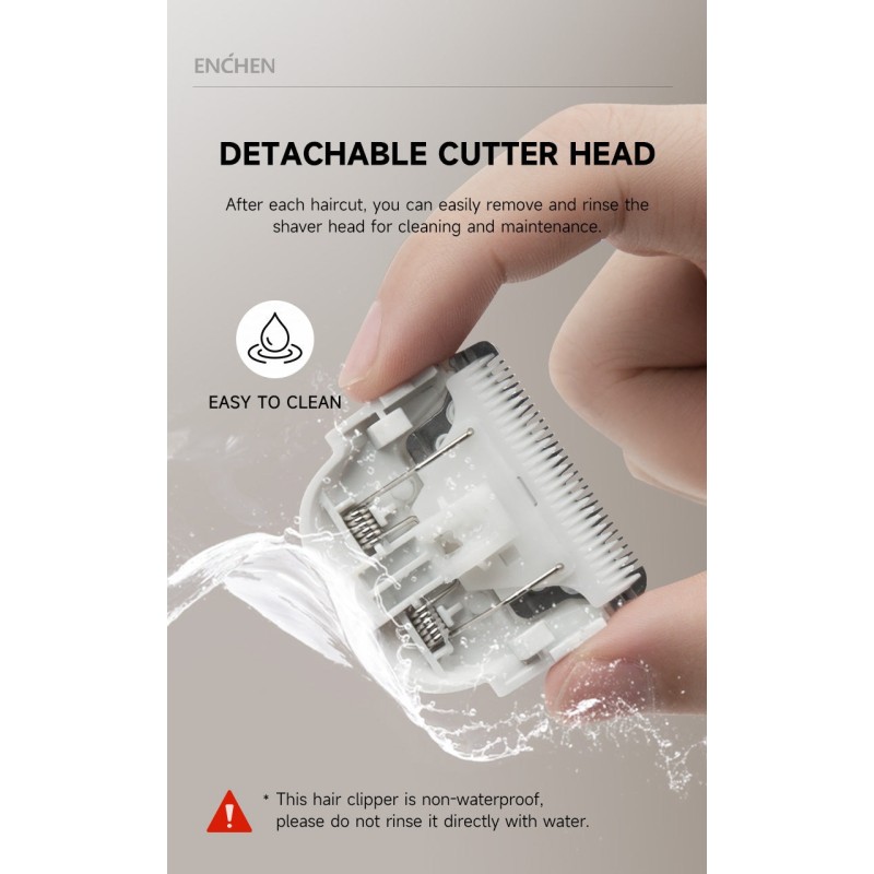 Enchen Hair Clipper - BOOST 2 - USB-C 1200mAh White — Buy in Cyprus with Fast Delivery