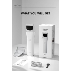 Enchen Hair Clipper - BOOST 2 - USB-C 1200mAh White — Buy in Cyprus with Fast Delivery