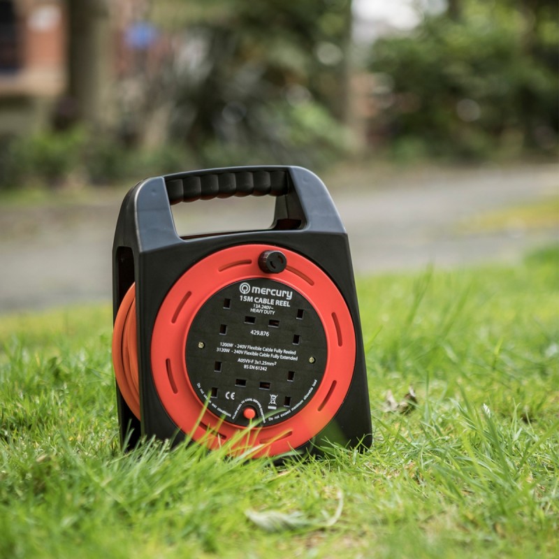 Mercury 4-Gang Extension Reel - 429.876UK - 15.0m — Buy in Cyprus with Fast Delivery