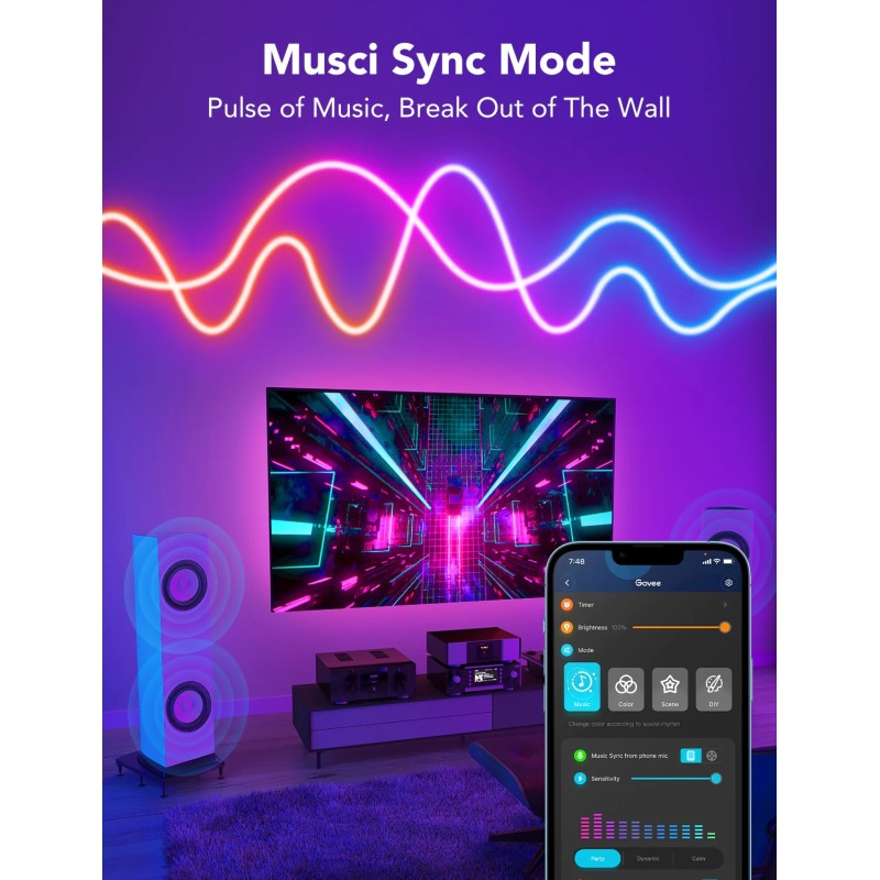 Govee Neon LED Strip Light - H61A2 - 5m — Buy in Cyprus with Fast Delivery