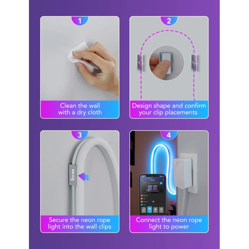 Govee Neon LED Strip Light - H61A2 - 5m — Buy in Cyprus with Fast Delivery