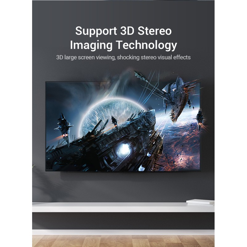 Vention HDMI Switch - AFOH0 - 3-Port 4K 2.0 w Remote Control — Buy in Cyprus with Fast Delivery