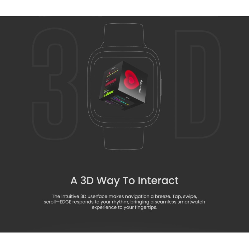 HiFuture Fashion SmartWatch - EDGE - Black — Buy in Cyprus with Fast Delivery