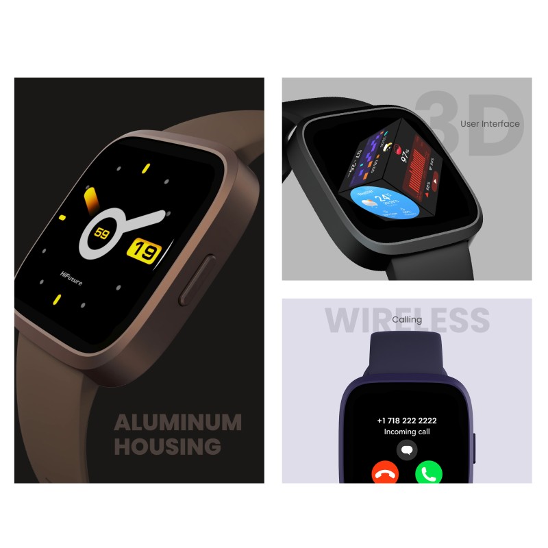 HiFuture Fashion SmartWatch - EDGE - Black — Buy in Cyprus with Fast Delivery