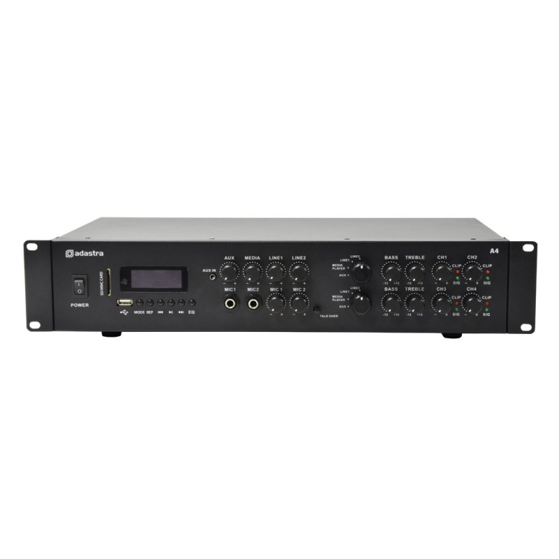 Adastra A4 2 x Independent Stereo Zones Amplifier - 953.404UK - 4x200W USB BT FM — Buy in Cyprus with Fast Delivery