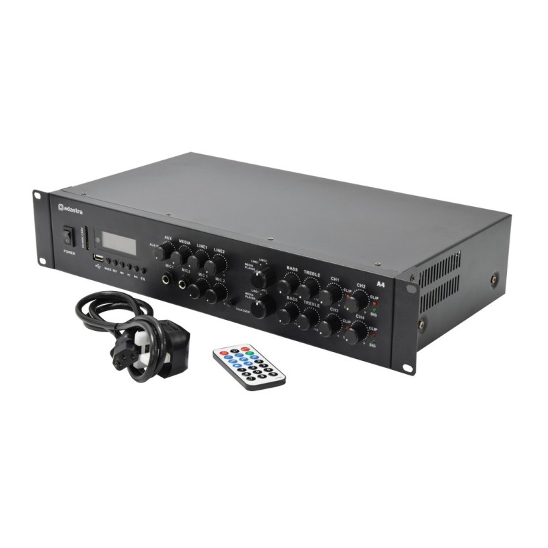 Adastra A4 2 x Independent Stereo Zones Amplifier - 953.404UK - 4x200W USB BT FM — Buy in Cyprus with Fast Delivery