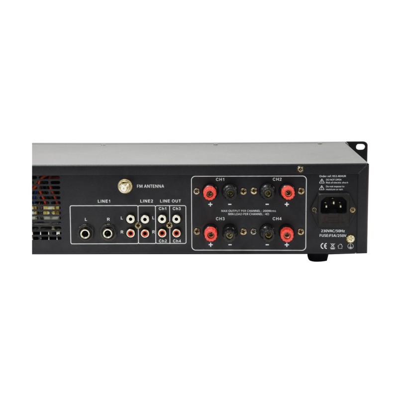 Adastra A4 2 x Independent Stereo Zones Amplifier - 953.404UK - 4x200W USB BT FM — Buy in Cyprus with Fast Delivery