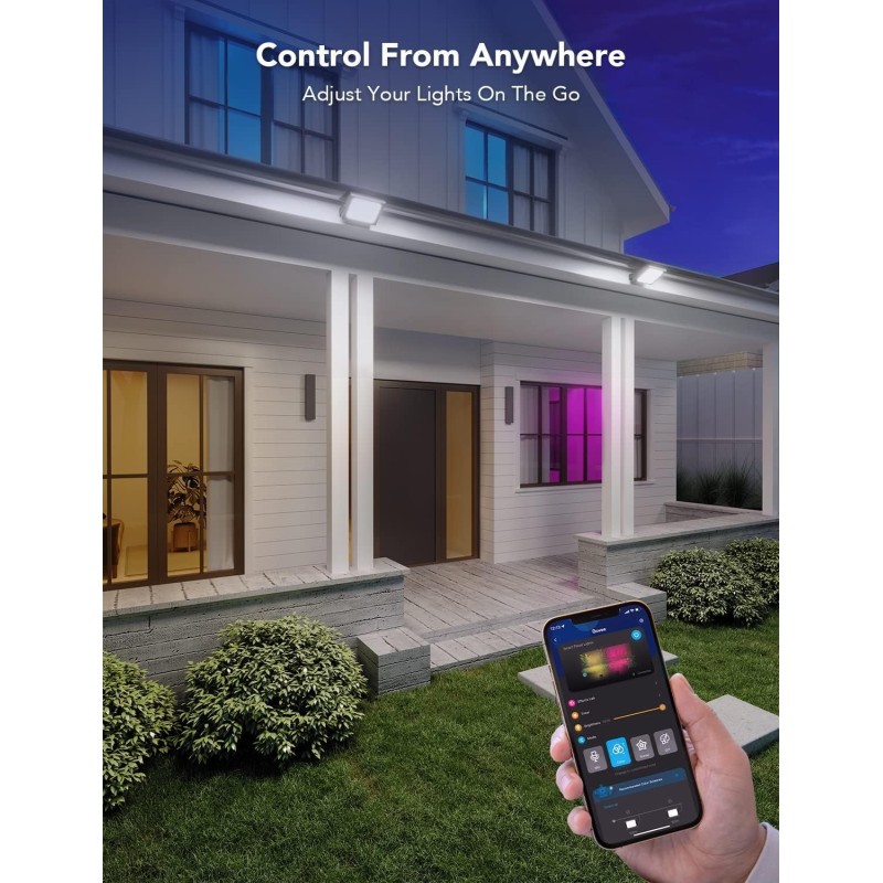 Govee Outdoor LED RGBICWW Smart Flood Lights - H7060 - Outdoor LED RGBICWW Smart Flood Lights (4pack)