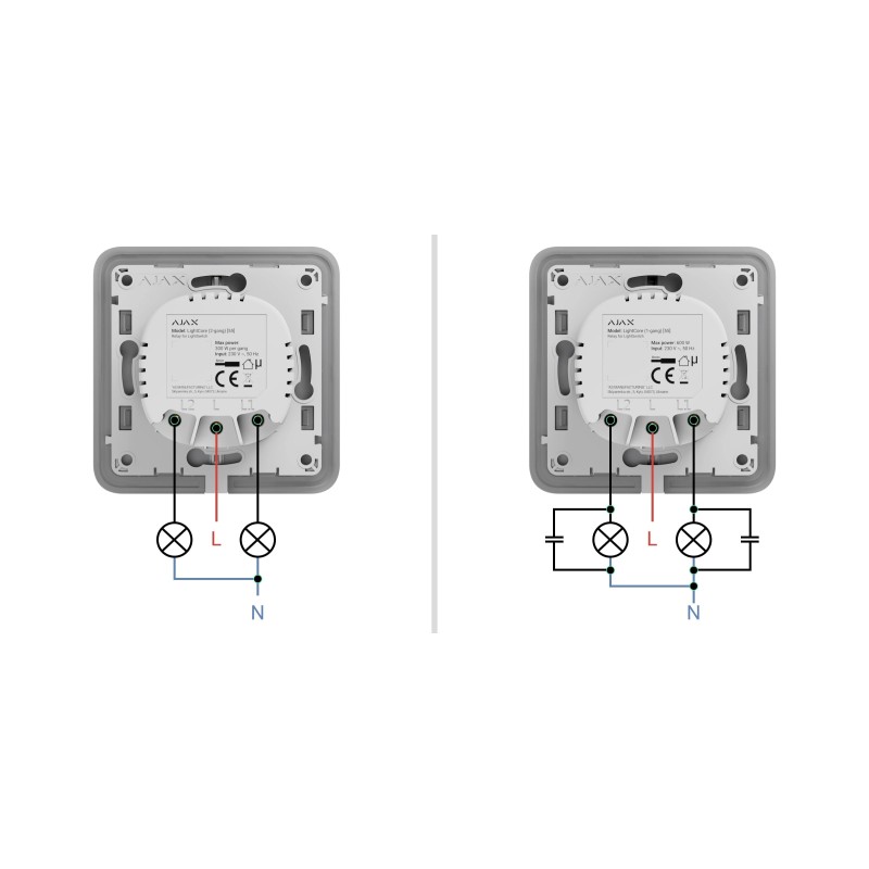 AJAX WallSwitch - 2 Gang — Buy in Cyprus with Fast Delivery