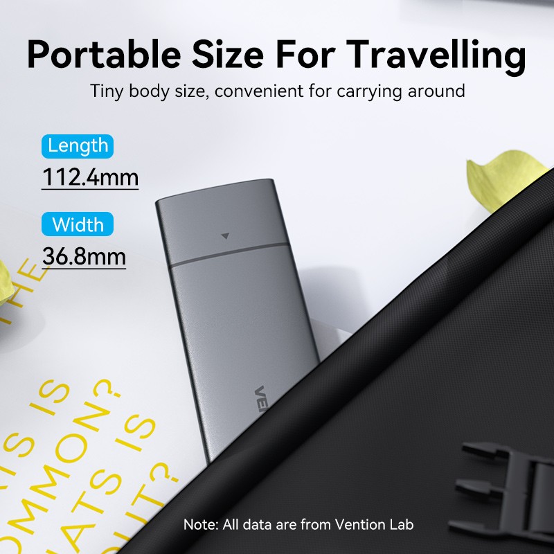 Vention M.2 NVMe SSD Enclosure - KPGH0 - USB 3.1 Gen2 10Gbps Metal — Buy in Cyprus with Fast Delivery