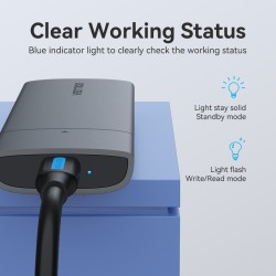 Vention M.2 NVMe SSD Enclosure - KPGH0 - USB 3.1 Gen2 10Gbps Metal — Buy in Cyprus with Fast Delivery