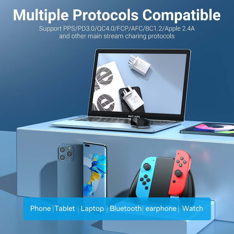 Vention Charger Wall - FAIW0-UK - 30W 1xUSBC UK Plug White — Buy in Cyprus with Fast Delivery