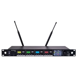 Citronic - TU4-N - Quad True Diversity Multi-UHF Wireless Microphone System (4 x Beltpacks) 171.044UK