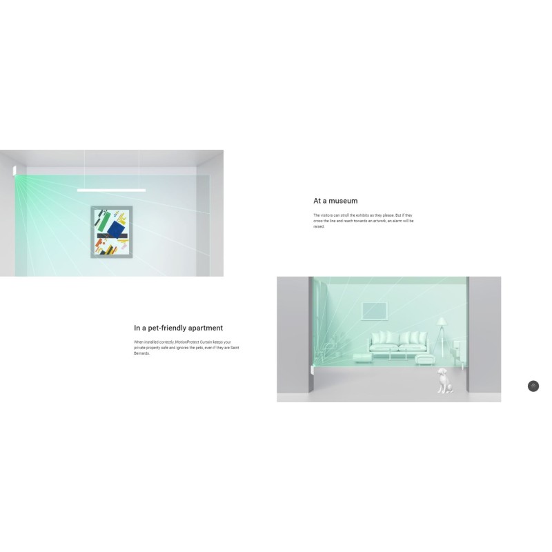 AJAX PIR MotionProtect Curtain White - White — Buy in Cyprus with Fast Delivery