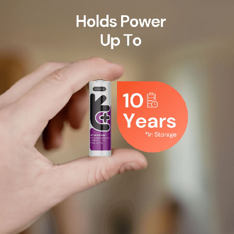 Uniross Rechargeable USB-C Lithium AA Batteries - 4pack — Buy in Cyprus with Fast Delivery
