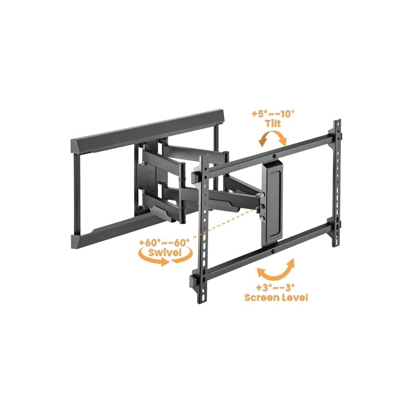 Brateck TV Mount - LPA77-466 - 60x40 Turn 4-Arm 54cm Ext — Buy in Cyprus with Fast Delivery