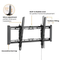 Brateck TV Mount - LP77-46T - 60x40 Tilt 75kg — Buy in Cyprus with Fast Delivery