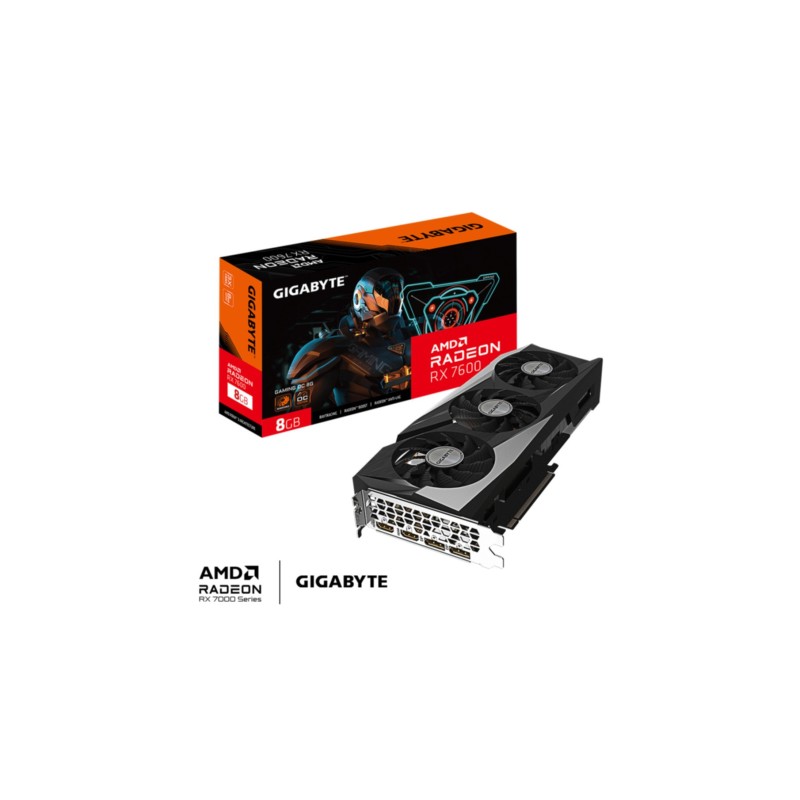 Gigabyte Radeon RX 7600 GAMING OC - 8GB GDDR6, 2755 MHz Boost, WINDFORCE Triple-Fan RGB — Buy in Cyprus with Fast Delivery