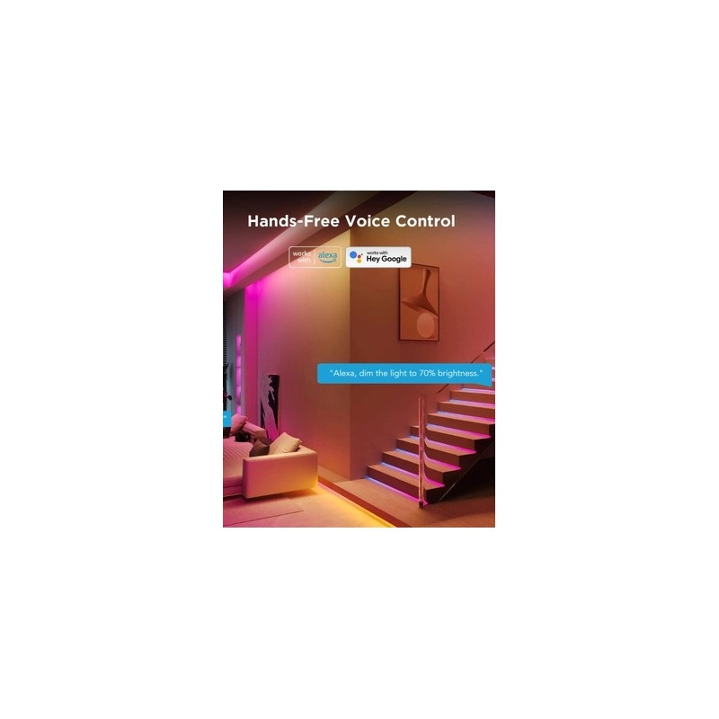 Govee LED Light Strip RGBIC Smart WiFi & BT with Protective Coating 5m - H612A - RGBIC, Smart, WiFi & BT, Protective Coating, 5m