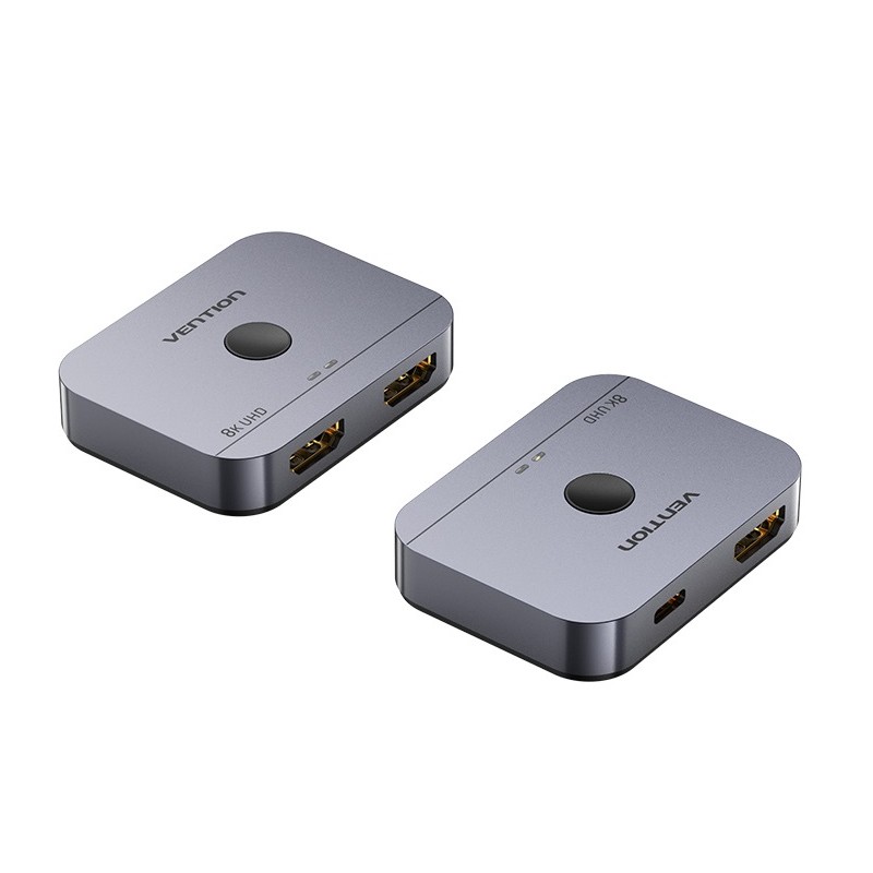 Vention HDMI Switch - AKPH0 - 2-Port 8K 2.1 Bi-Directional Metal — Buy in Cyprus with Fast Delivery