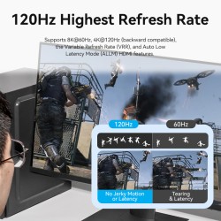 Vention HDMI Switch - AKPH0 - 2-Port 8K 2.1 Bi-Directional Metal — Buy in Cyprus with Fast Delivery