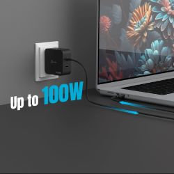 j5create Charger - JUP25102V - Wall Travel 102W GaN 2xUSB-C + USB-C Cable — Buy in Cyprus with Fast Delivery