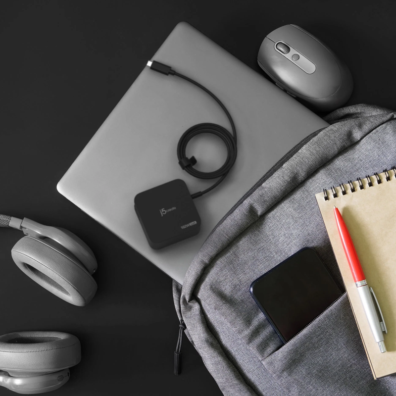 j5create Charger - JUP25102V - Wall Travel 102W GaN 2xUSB-C + USB-C Cable — Buy in Cyprus with Fast Delivery