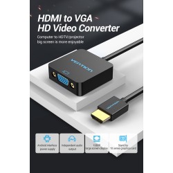 Vention Converter - ACRBB - HDMI to VGA+Audio & USB Power — Buy in Cyprus with Fast Delivery