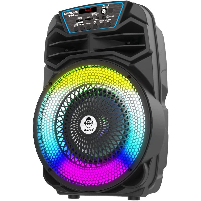 iDance Groove Karaoke Speaker - 114mk3 - with 1 Wired Mic BT & USB — Buy in Cyprus with Fast Delivery