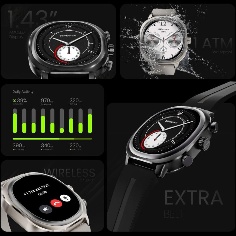 HiFuture Lifestyle SmartWatch - AIX Lite - Black — Buy in Cyprus with Fast Delivery