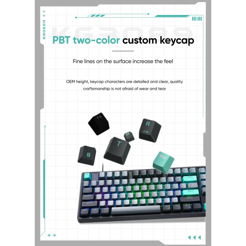 Thunderobot Black Mechanical Gaming Keyboard - KG3089 - 89 Red Switch Keys — Buy in Cyprus with Fast Delivery