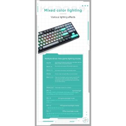 Thunderobot Black Mechanical Gaming Keyboard - KG3089 - 89 Red Switch Keys — Buy in Cyprus with Fast Delivery