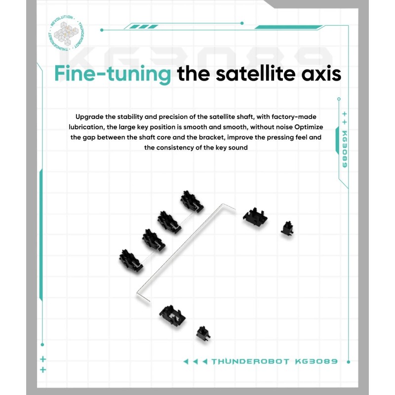 Thunderobot Black Mechanical Gaming Keyboard - KG3089 - 89 Red Switch Keys — Buy in Cyprus with Fast Delivery