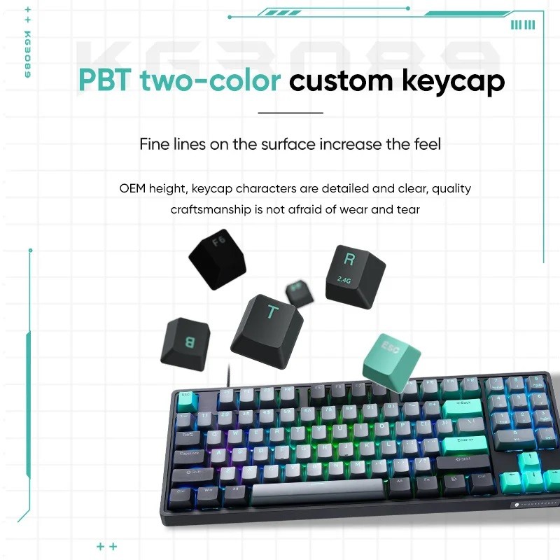 Thunderobot Black Mechanical Gaming Keyboard - KG3089 - 89 Red Switch Keys — Buy in Cyprus with Fast Delivery