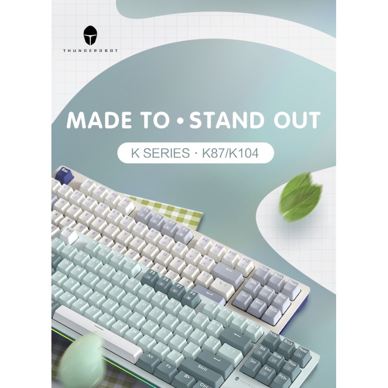 Thunderobot Gaming Mechanical Keyboard - K104 - 104 Red Switch Keys — Buy in Cyprus with Fast Delivery