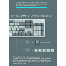 Thunderobot Gaming Mechanical Keyboard - K104 - 104 Red Switch Keys — Buy in Cyprus with Fast Delivery