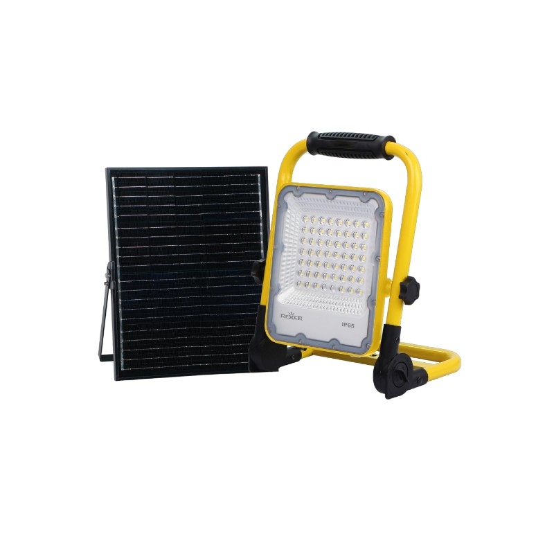 Rexer Solar Work LED Portable Floodlight - Solar Panel & Battery, 1000lm — Buy in Cyprus with Fast Delivery