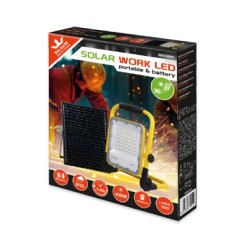 Rexer Solar Work LED Portable Floodlight - Solar Panel & Battery, 1000lm — Buy in Cyprus with Fast Delivery