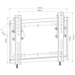 AV:link Tilt Wall Mount 200x200 129.550UK - ST201 - Tilt Wall Mount 200x200 — Buy in Cyprus with Fast Delivery