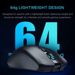 Thunderobot Wireless+BT Gaming Rechargeable Mouse - ML602 - Wireless+BT Gaming Rechargeable Mouse Black
