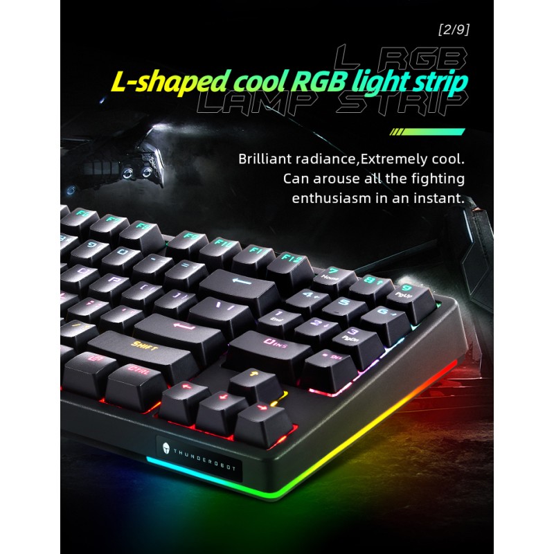 Thunderobot Mechanical Gaming Keyboard - KG3089R - Black 89 Red Switch Keys — Buy in Cyprus with Fast Delivery
