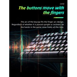 Thunderobot Mechanical Gaming Keyboard - KG3089R - Black 89 Red Switch Keys — Buy in Cyprus with Fast Delivery