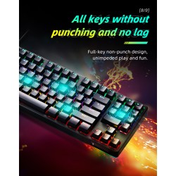 Thunderobot Mechanical Gaming Keyboard - KG3089R - Black 89 Red Switch Keys — Buy in Cyprus with Fast Delivery